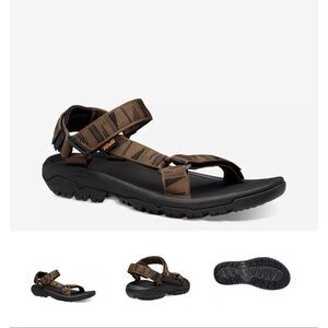 Mens black Teva open toe sandal hiking outdoor shoes size 11 Hurricane XLT 2 Cha